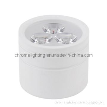 Round LED Surface Mounted Downlight 3X1w